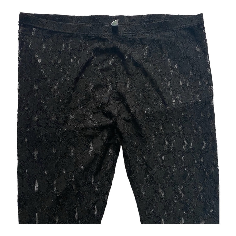 LEGSINGTON-BLACK LACE LEGGINGS-SIZE 2X - Picture 3 of 6